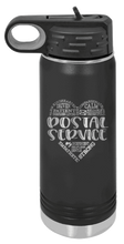 Load image into Gallery viewer, Postal Service Laser Engraved Water Bottle (Etched)
