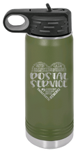 Load image into Gallery viewer, Postal Service Laser Engraved Water Bottle (Etched)
