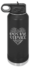 Load image into Gallery viewer, Postal Service Laser Engraved Water Bottle (Etched)
