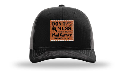 Mail Carrier Leather Patch Richardson 112 Hat