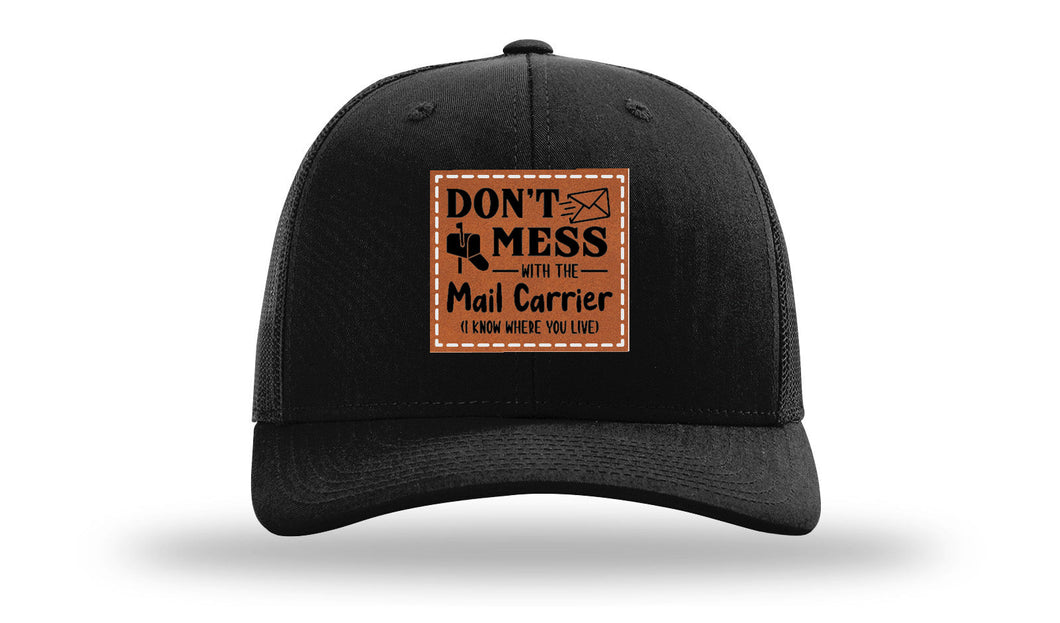 Mail Carrier Leather Patch Richardson 112 Hat