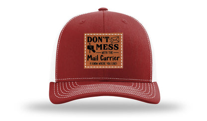 Mail Carrier Leather Patch Richardson 112 Hat