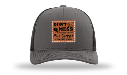 Mail Carrier Leather Patch Richardson 112 Hat