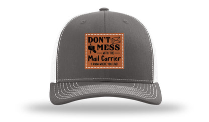 Mail Carrier Leather Patch Richardson 112 Hat
