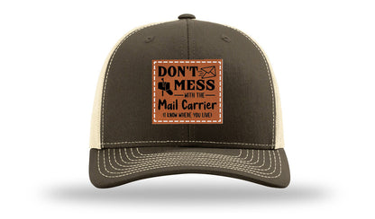 Mail Carrier Leather Patch Richardson 112 Hat