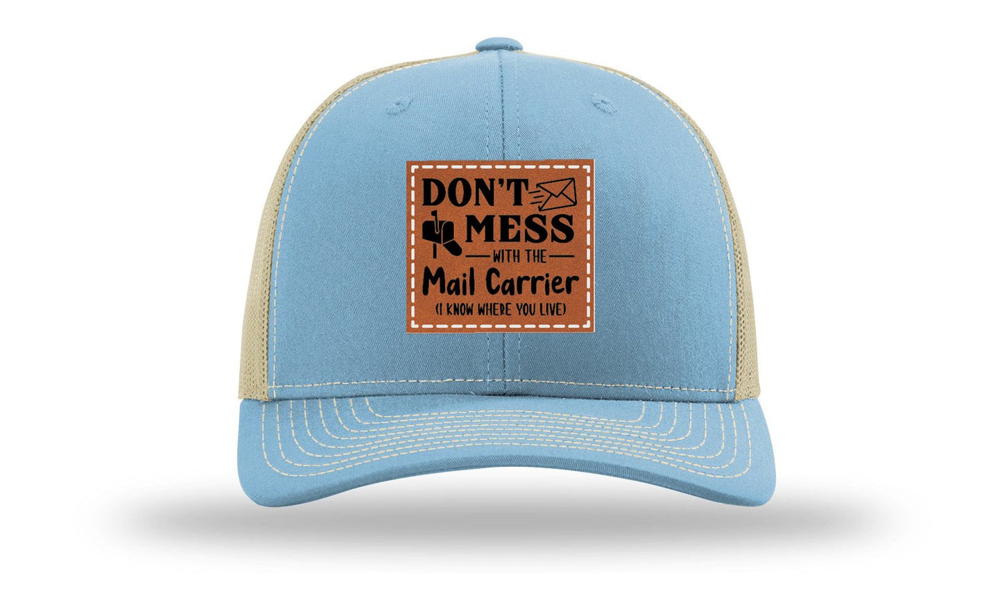 Mail Carrier Leather Patch Richardson 112 Hat