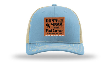 Mail Carrier Leather Patch Richardson 112 Hat
