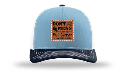 Mail Carrier Leather Patch Richardson 112 Hat