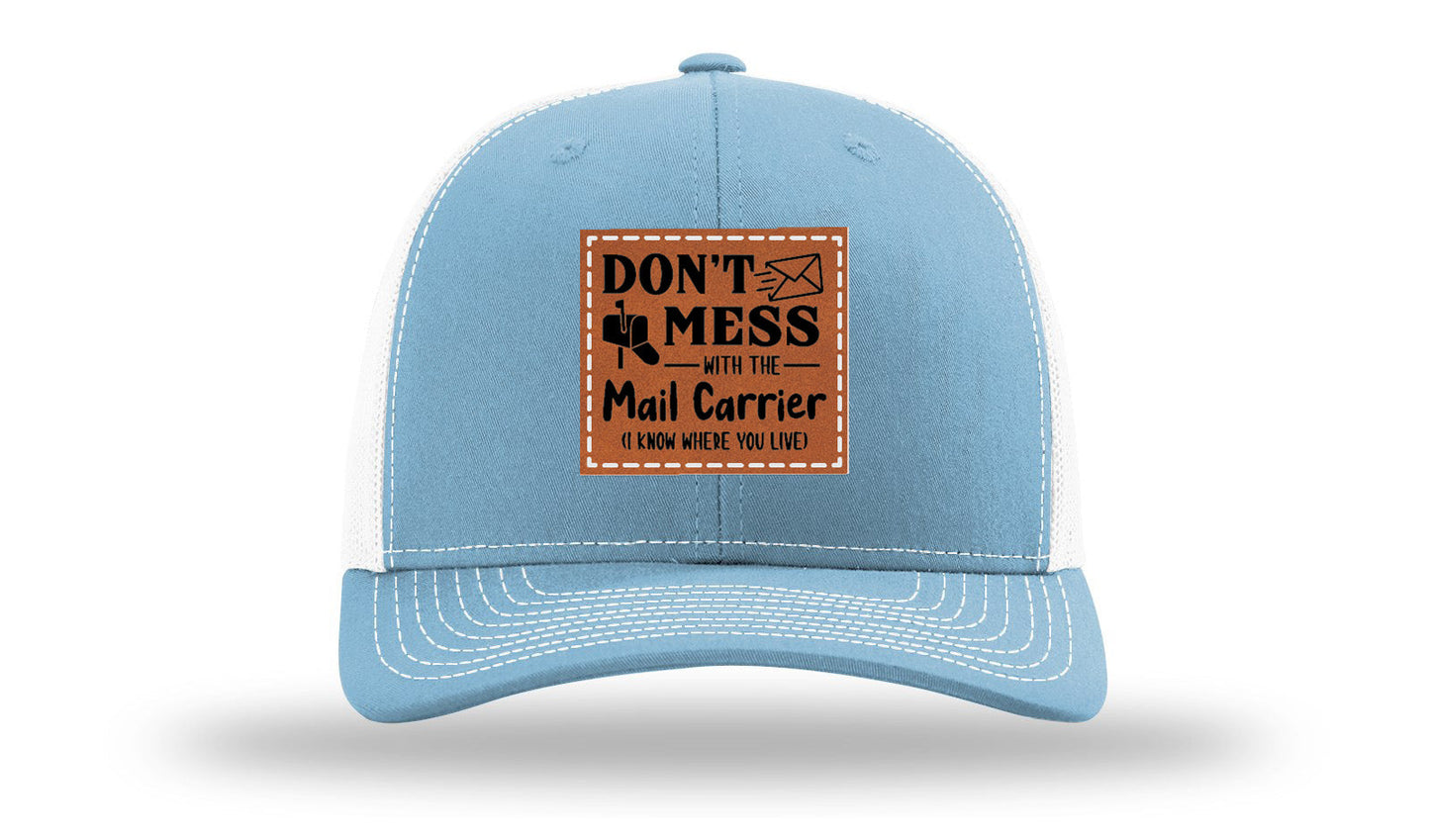 Mail Carrier Leather Patch Richardson 112 Hat