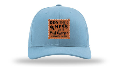 Mail Carrier Leather Patch Richardson 112 Hat