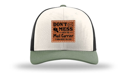 Mail Carrier Leather Patch Richardson 112 Hat