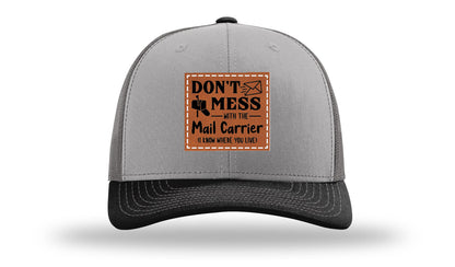 Mail Carrier Leather Patch Richardson 112 Hat