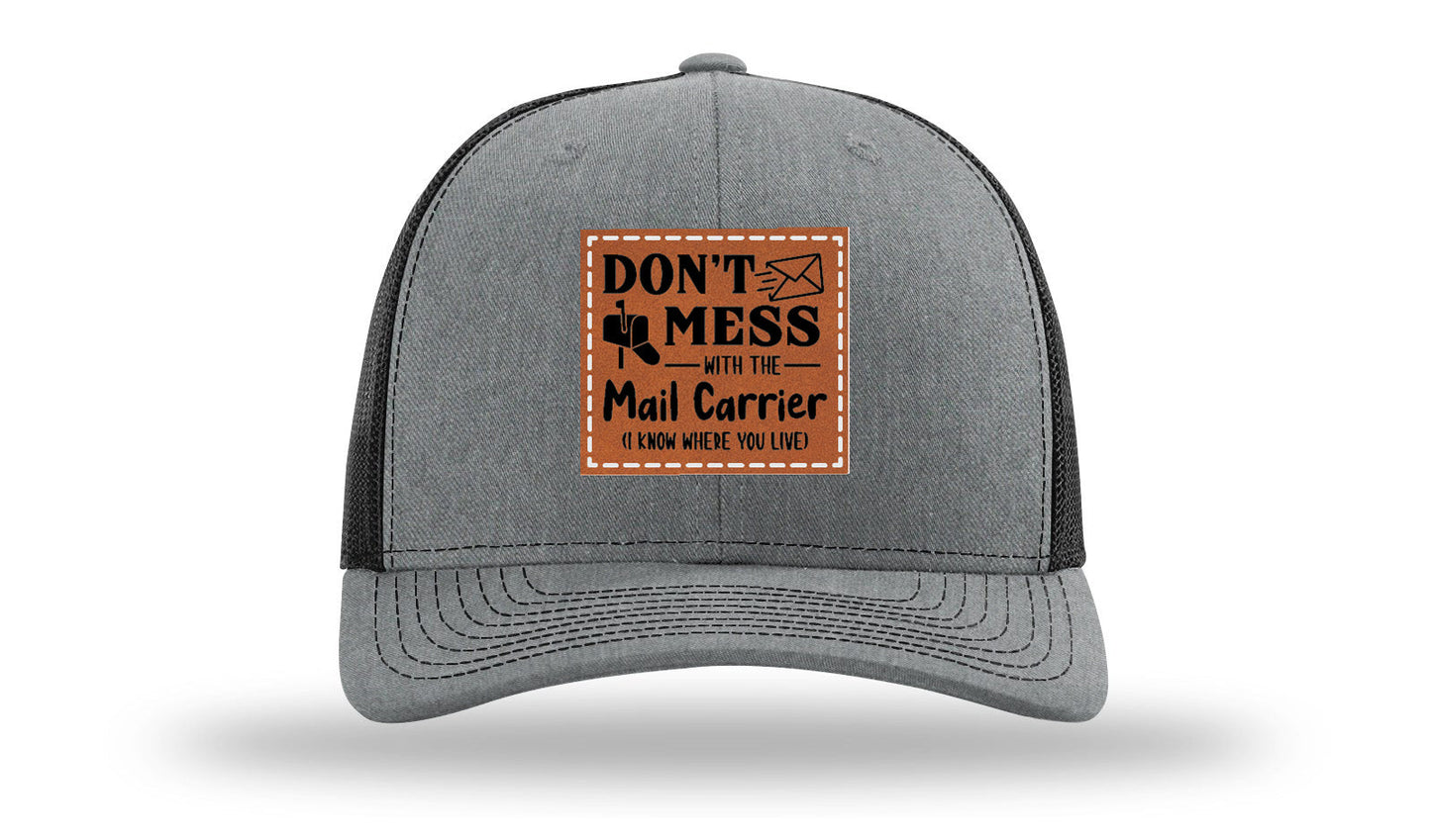 Mail Carrier Leather Patch Richardson 112 Hat
