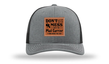 Mail Carrier Leather Patch Richardson 112 Hat