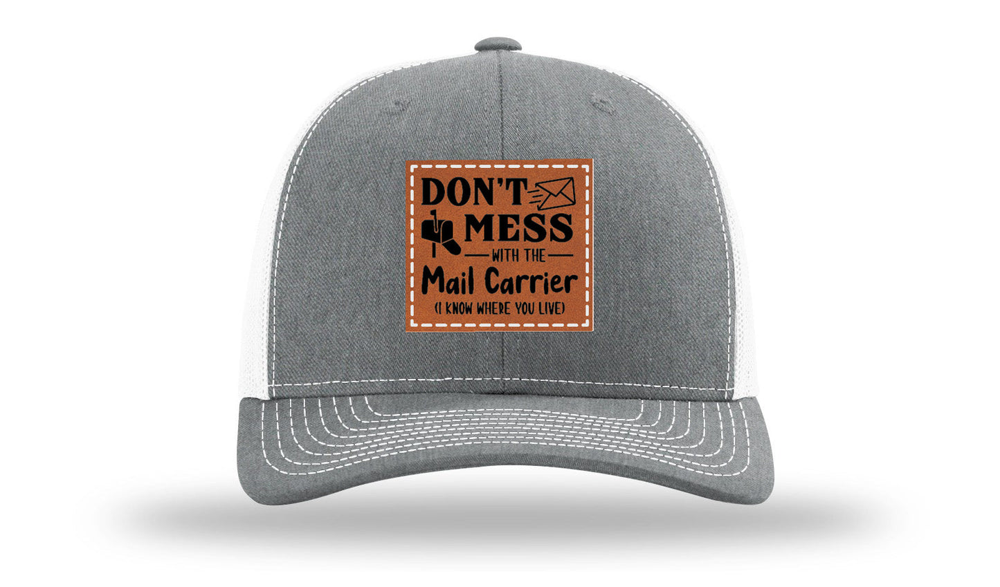 Mail Carrier Leather Patch Richardson 112 Hat