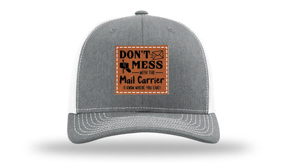 Mail Carrier Leather Patch Richardson 112 Hat