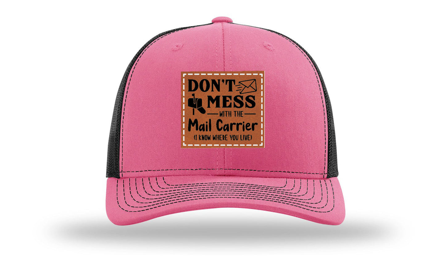 Mail Carrier Leather Patch Richardson 112 Hat