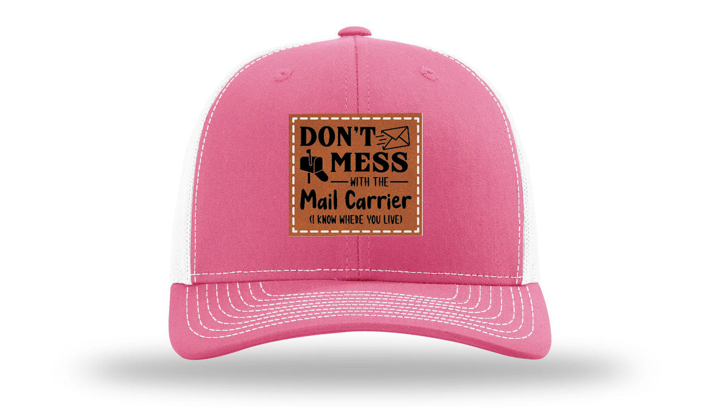 Mail Carrier Leather Patch Richardson 112 Hat