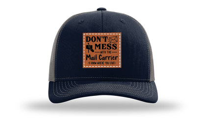 Mail Carrier Leather Patch Richardson 112 Hat