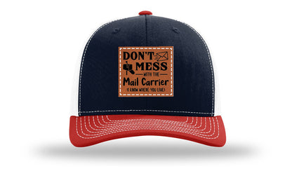 Mail Carrier Leather Patch Richardson 112 Hat