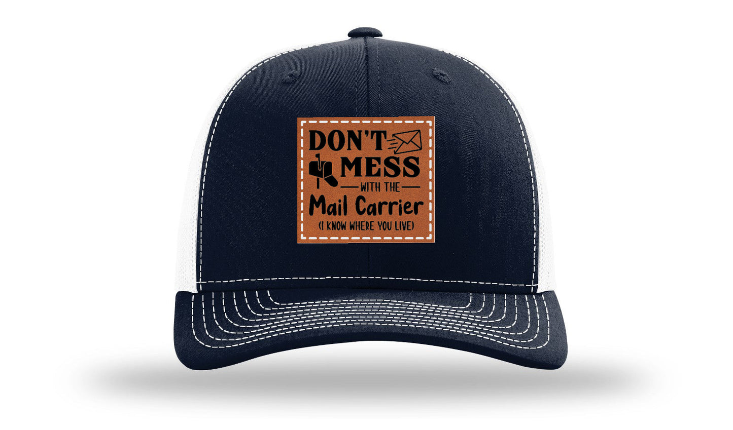 Mail Carrier Leather Patch Richardson 112 Hat