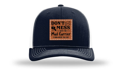 Mail Carrier Leather Patch Richardson 112 Hat
