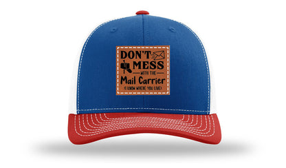 Mail Carrier Leather Patch Richardson 112 Hat