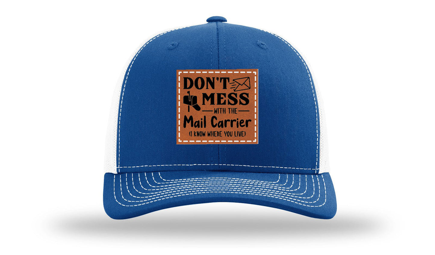 Mail Carrier Leather Patch Richardson 112 Hat