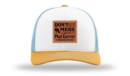 Mail Carrier Leather Patch Richardson 112 Hat
