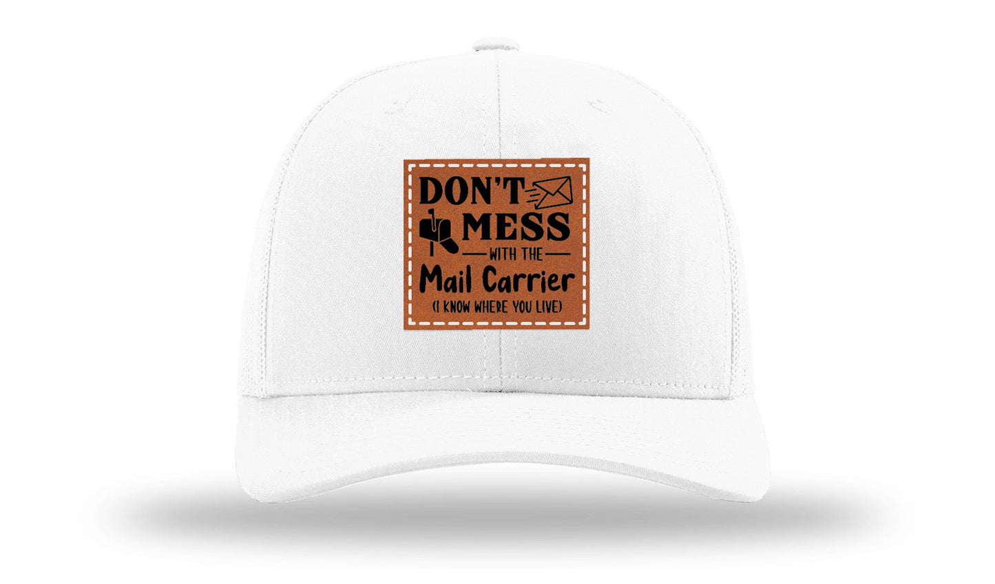 Mail Carrier Leather Patch Richardson 112 Hat