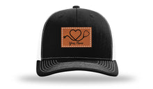 Load image into Gallery viewer, Heart Stethoscope with Name  Leather Patch Richardson 112 Hat
