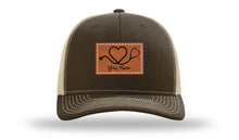 Load image into Gallery viewer, Heart Stethoscope with Name  Leather Patch Richardson 112 Hat
