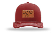 Load image into Gallery viewer, Heart Stethoscope with Name  Leather Patch Richardson 112 Hat
