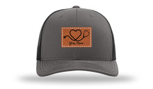 Load image into Gallery viewer, Heart Stethoscope with Name  Leather Patch Richardson 112 Hat
