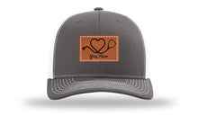 Load image into Gallery viewer, Heart Stethoscope with Name  Leather Patch Richardson 112 Hat
