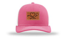Load image into Gallery viewer, Heart Stethoscope with Name  Leather Patch Richardson 112 Hat
