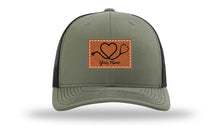 Load image into Gallery viewer, Heart Stethoscope with Name  Leather Patch Richardson 112 Hat
