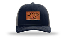 Load image into Gallery viewer, Heart Stethoscope with Name  Leather Patch Richardson 112 Hat
