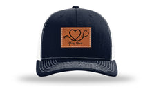 Load image into Gallery viewer, Heart Stethoscope with Name  Leather Patch Richardson 112 Hat
