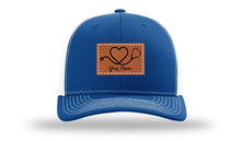 Load image into Gallery viewer, Heart Stethoscope with Name  Leather Patch Richardson 112 Hat
