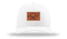 Load image into Gallery viewer, Heart Stethoscope with Name  Leather Patch Richardson 112 Hat
