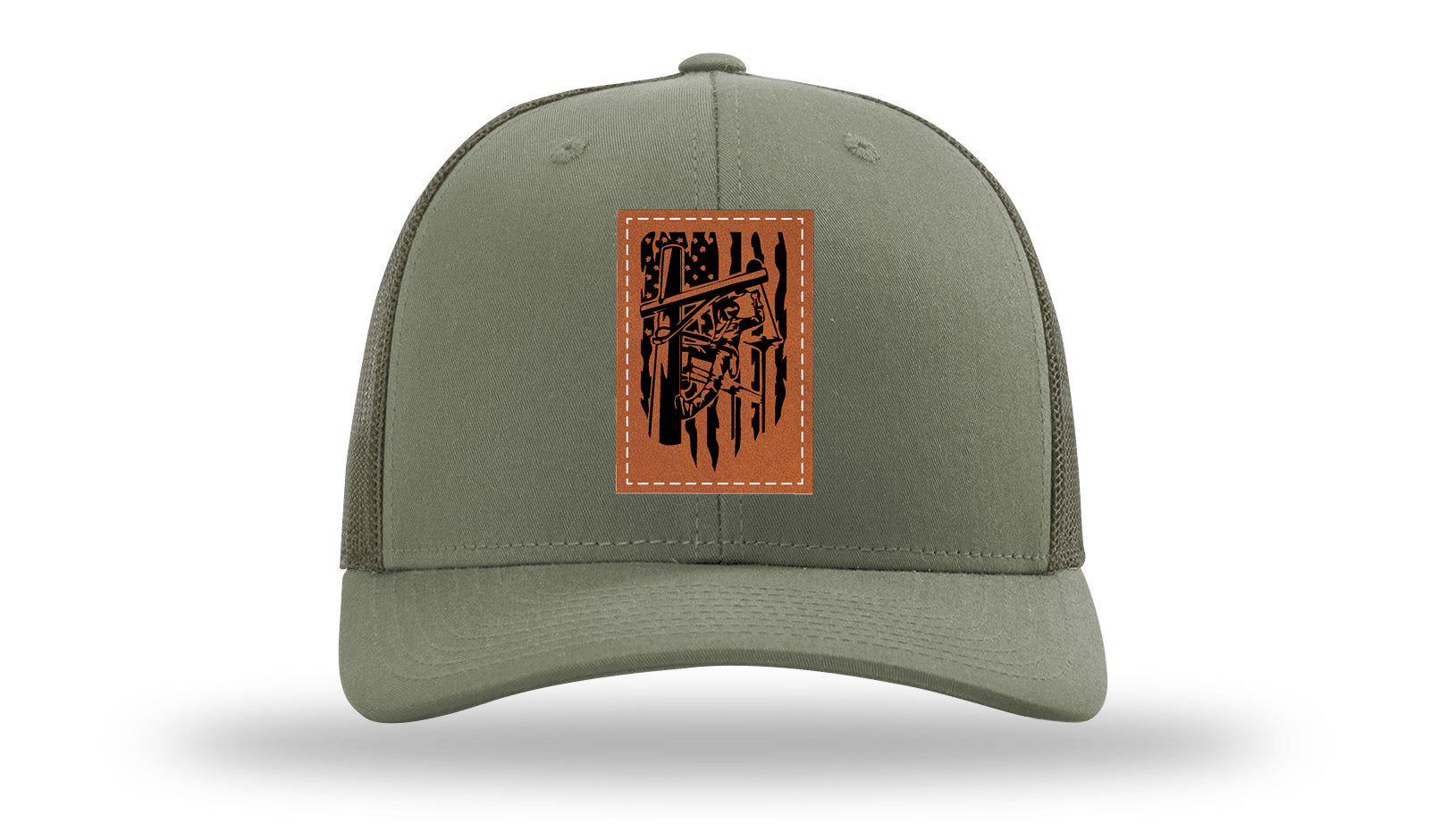 Lineman Work Leather Patch Richardson 112 Hat-Loden