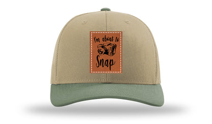 I'm About To Snap Leather Patch Richardson 112 Hat-Khaki / Loden - CMB