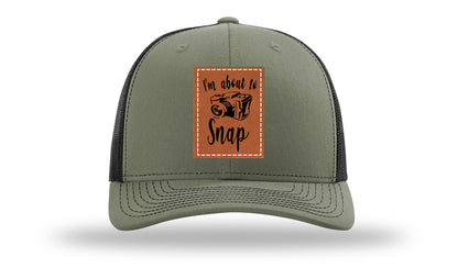 I'm About To Snap Leather Patch Richardson 112 Hat-Loden / Black