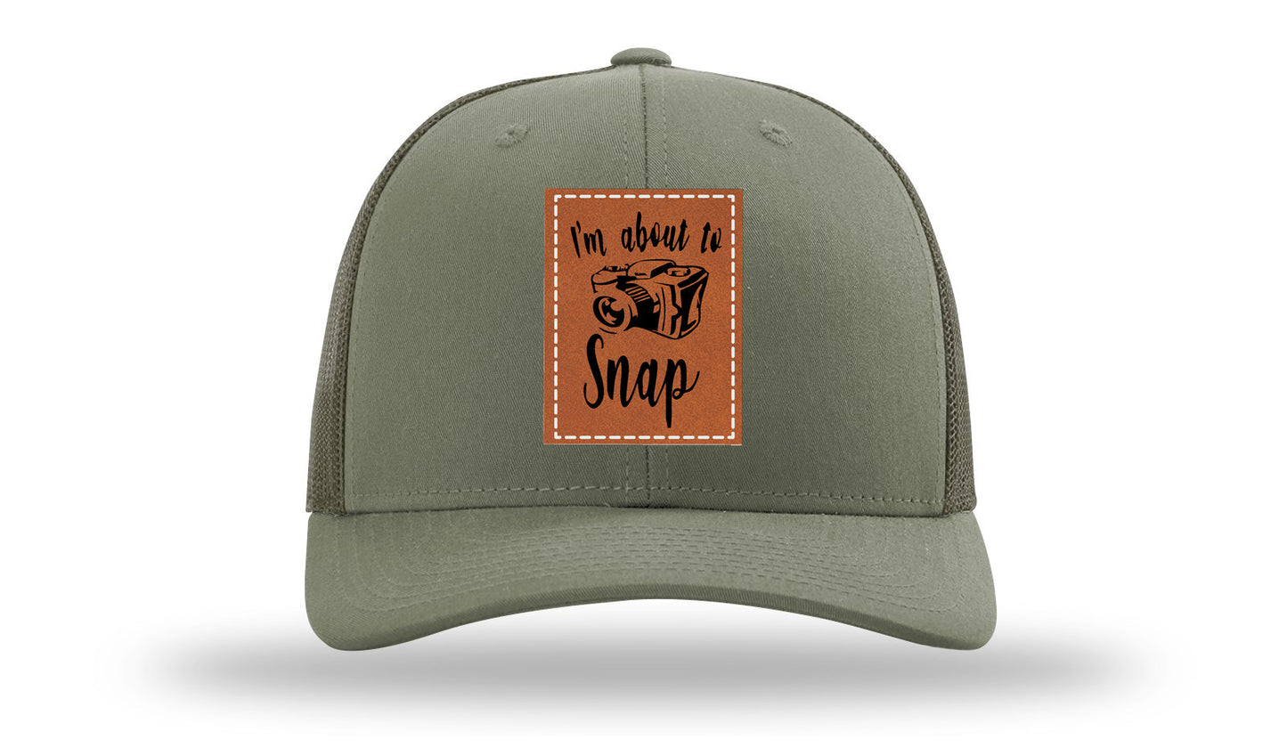 I'm About To Snap Leather Patch Richardson 112 Hat-Loden