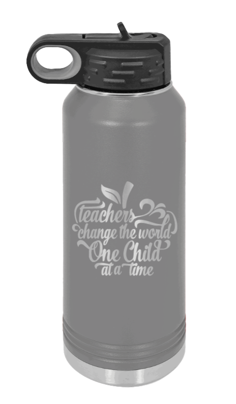 Favorite Teacher - 32oz Water Bottle Laser Engraved- Dark Grey