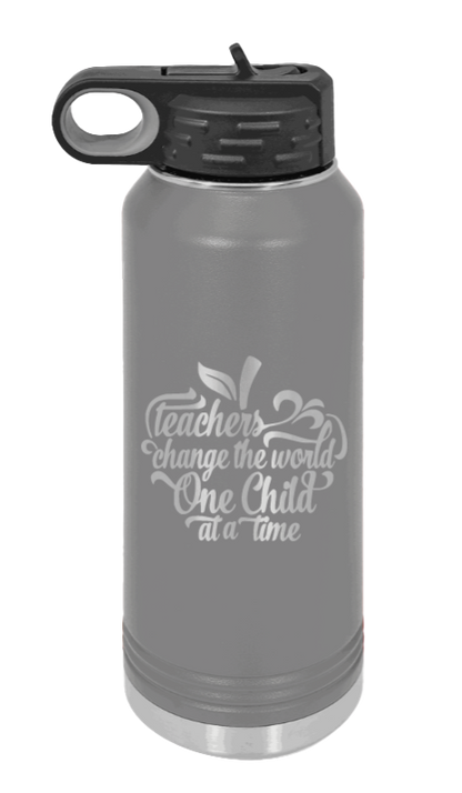 Favorite Teacher - 32oz Water Bottle Laser Engraved- Dark Grey