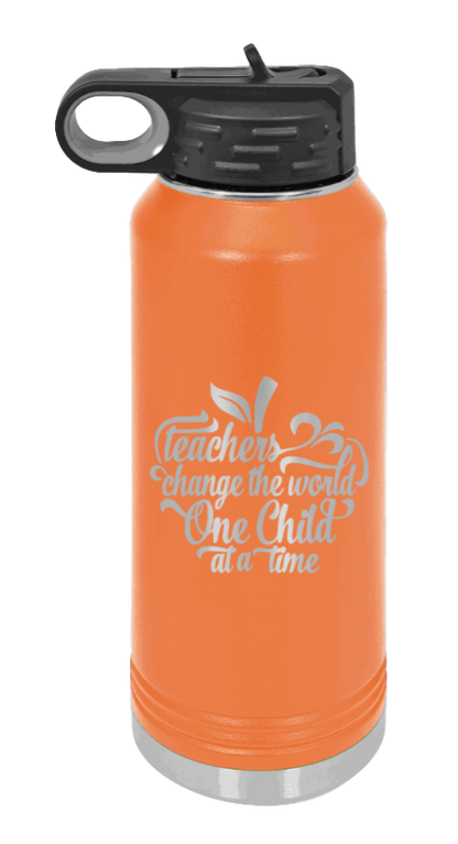 Favorite Teacher - 32oz Water Bottle Laser Engraved- Orange