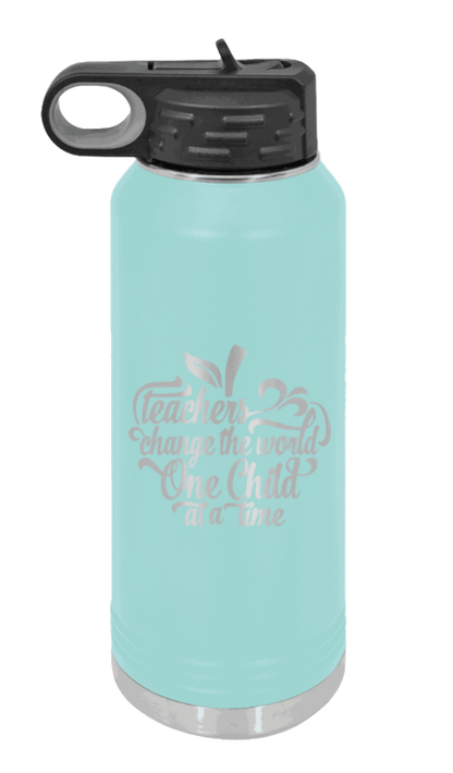 Favorite Teacher - 32oz Water Bottle Laser Engraved- Teal