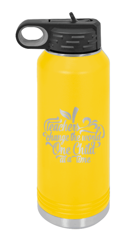 Favorite Teacher - 32oz Water Bottle Laser Engraved- Yellow